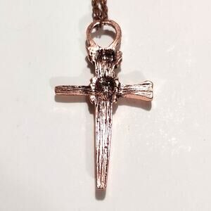 Cross Necklace Medieval Copper Christian Cross Crucifix Christmas Christmas Gift